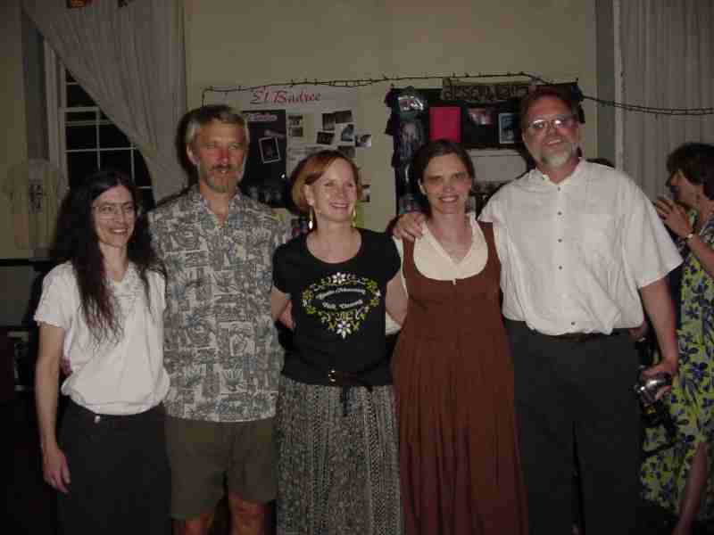 Group shot at the folk dance party